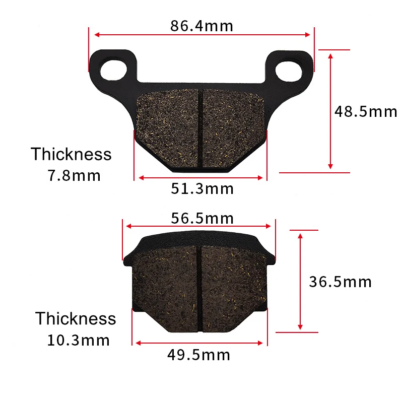 Disc brake pads for GS125 GN125 motorcycle